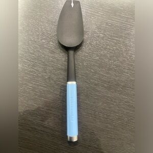 KitchenAid Silicone Spatula with edge cleaner feature blue